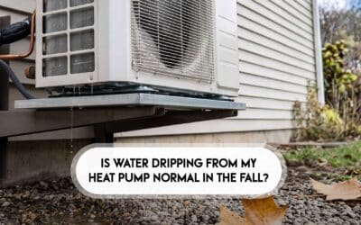 Is Water Dripping From My Heat Pump Normal in the Fall?